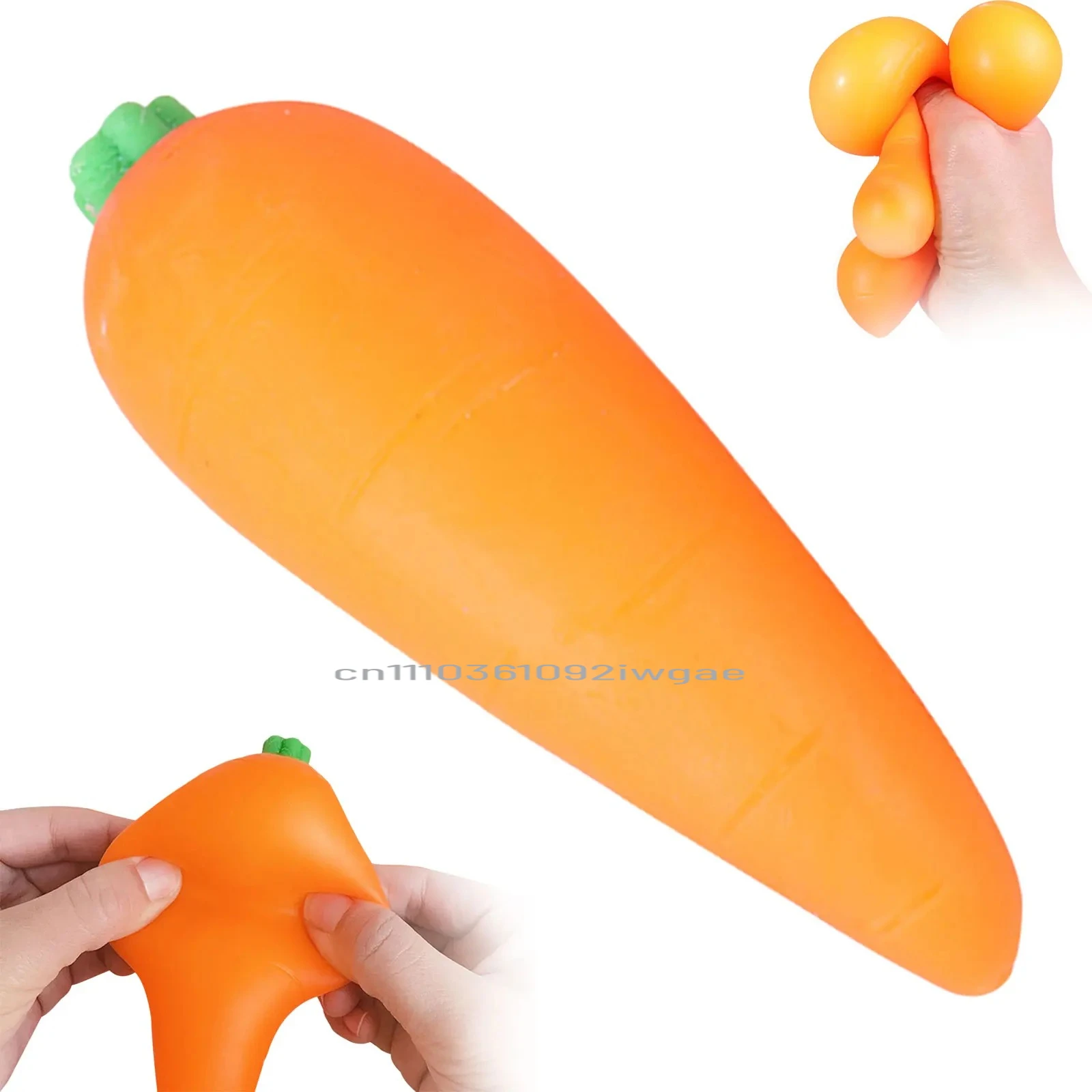 Squishy Games Carrot Vegetable Giant Stress Toy Stress Relief Anti-Anxiety Squeeze Toy Party Prop Gift wholesale Party Supplies