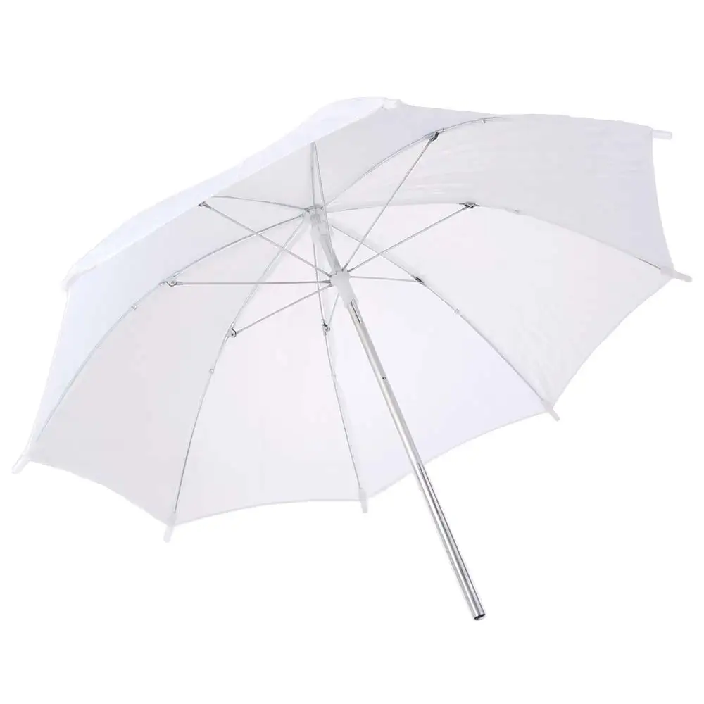 50cm/ 20Inch Photography Umbrella Metal Handle Light Cloth Lighting Umbrella Diffuser Professional White Soft