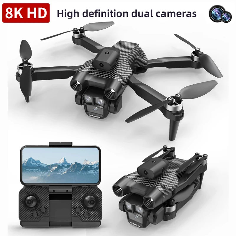 

S2 Rc Drone with 8K Dual Camera Brushless Motor Quadcopter Remote Flight Obstacle Avoidance Professional Camera Foldable Drone