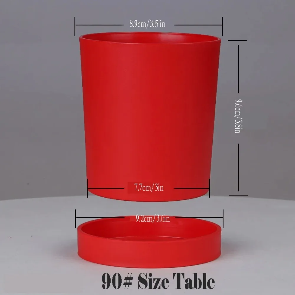 Garden With Tray Flower Pot Plastic Solid Color Flowerpot Breathable Round Decorative Pots