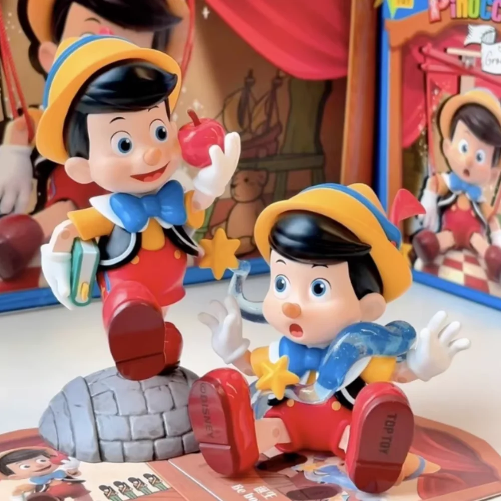 

Подлинная серия Disney Pinokio The Growth Diary, слепая коробка, фигурка, игрушки, фигурка Пиноккио, Коллекционная игрушка, подарок для фанатов