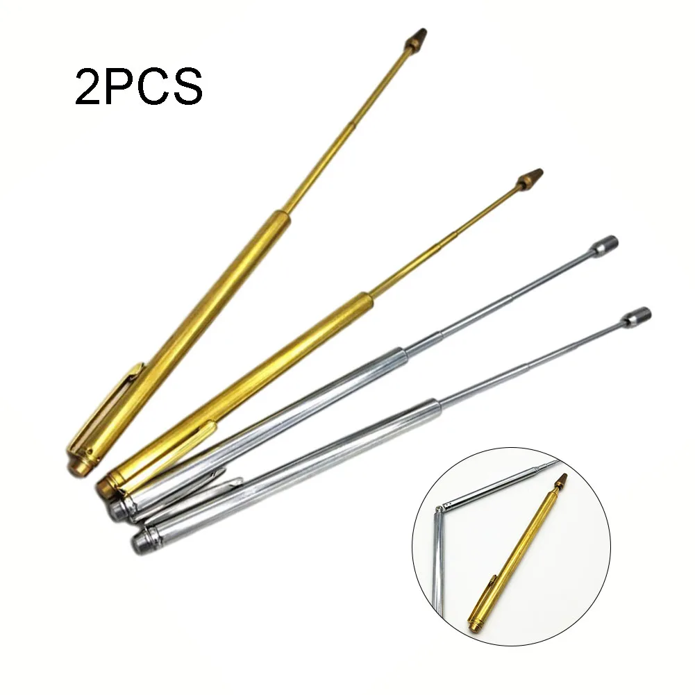 99.9% Pure Copper Dowsing Rods 55cm Telescopic Metal Detector For Water Gold Mineral Finding Treasure Hunting Tools