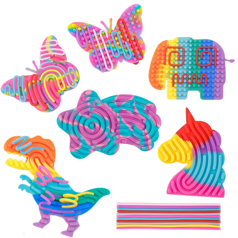 Planche sensorielle en silicone - JOZSI - Lot de 2 - Dimensions 21x13x2 cm - Silicone Planche sensorielle en silicone - JOZSI - Lot de 2 - Dimensions 21x13x2 cm - Silicone