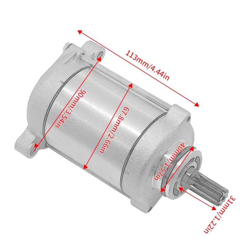 Motorcycle Starter Motor Starting For Suzuki LTA500 LT-A500F LTF500 LT-F500F ATV：DR650 DR650SE 31100-44D10 31100-44D20 31100-44D