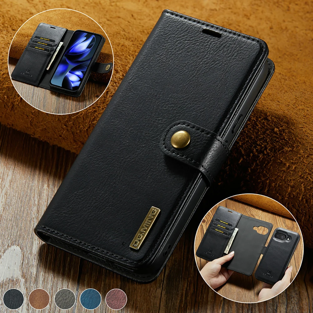 

Pixel 9A 5G 2025 2In1 Detachable Leather Wallet Case For Google Pixel 9A Luxury Cover Pixel 9A 9 A Magnetic Funda ShockProof