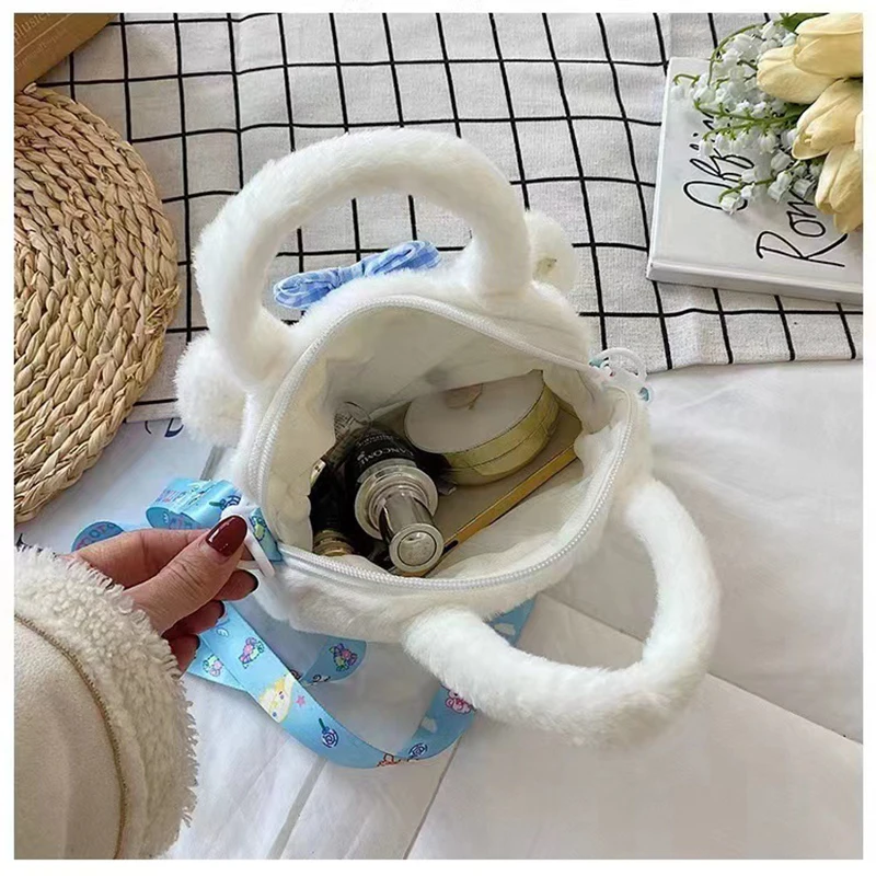 أنيمي سانريو كورومي حقيبة يد بلدي ميلودي سينامورول أفخم حقيبة مستحضرات التجميل KT القط السفر حقيبة التخزين النساء هدايا عيد الميلاد