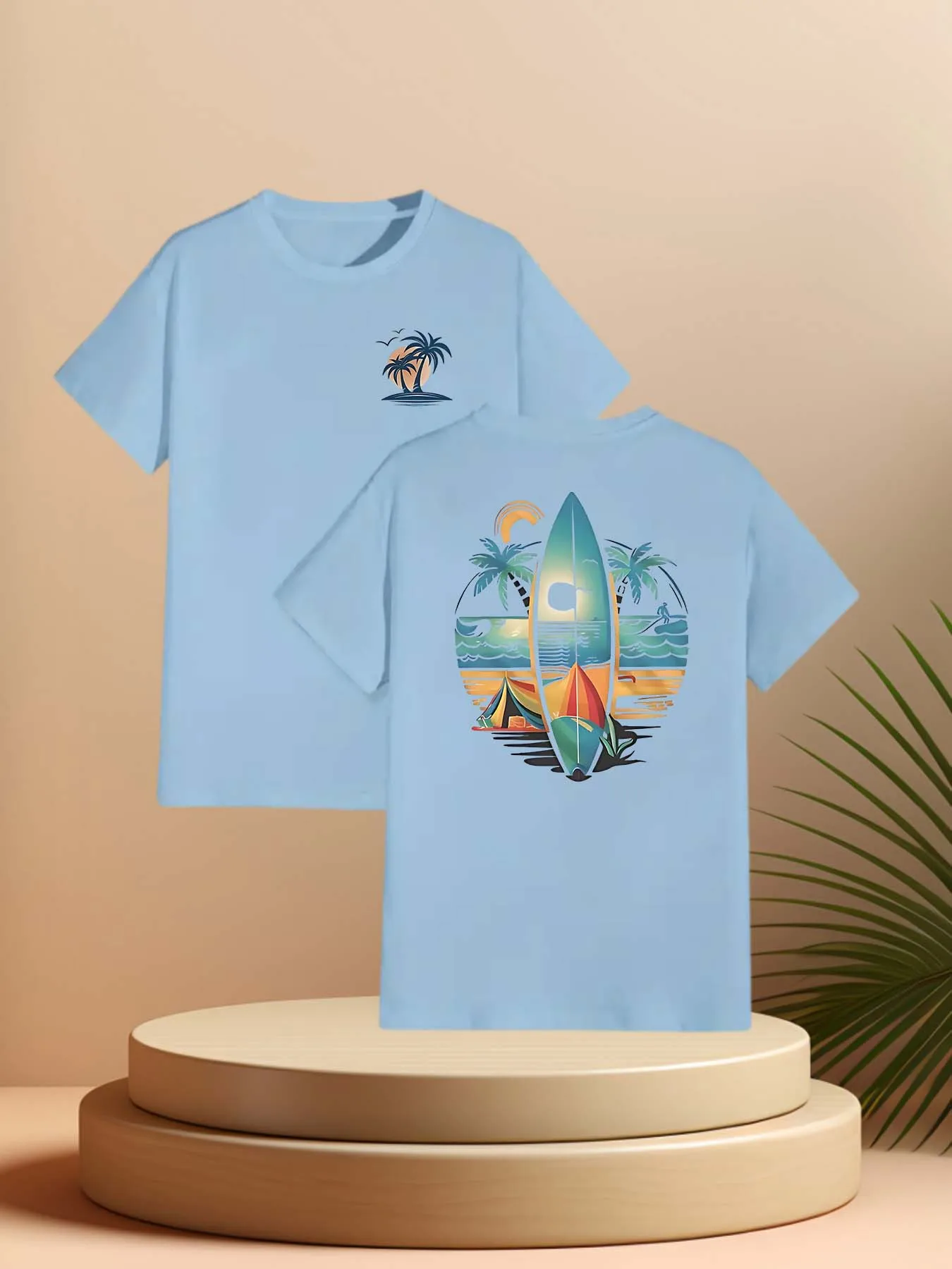 Men's summer 100 cotton fashionable casual loose solid color multi-color optional sports round neck short sleeved T-shirt top