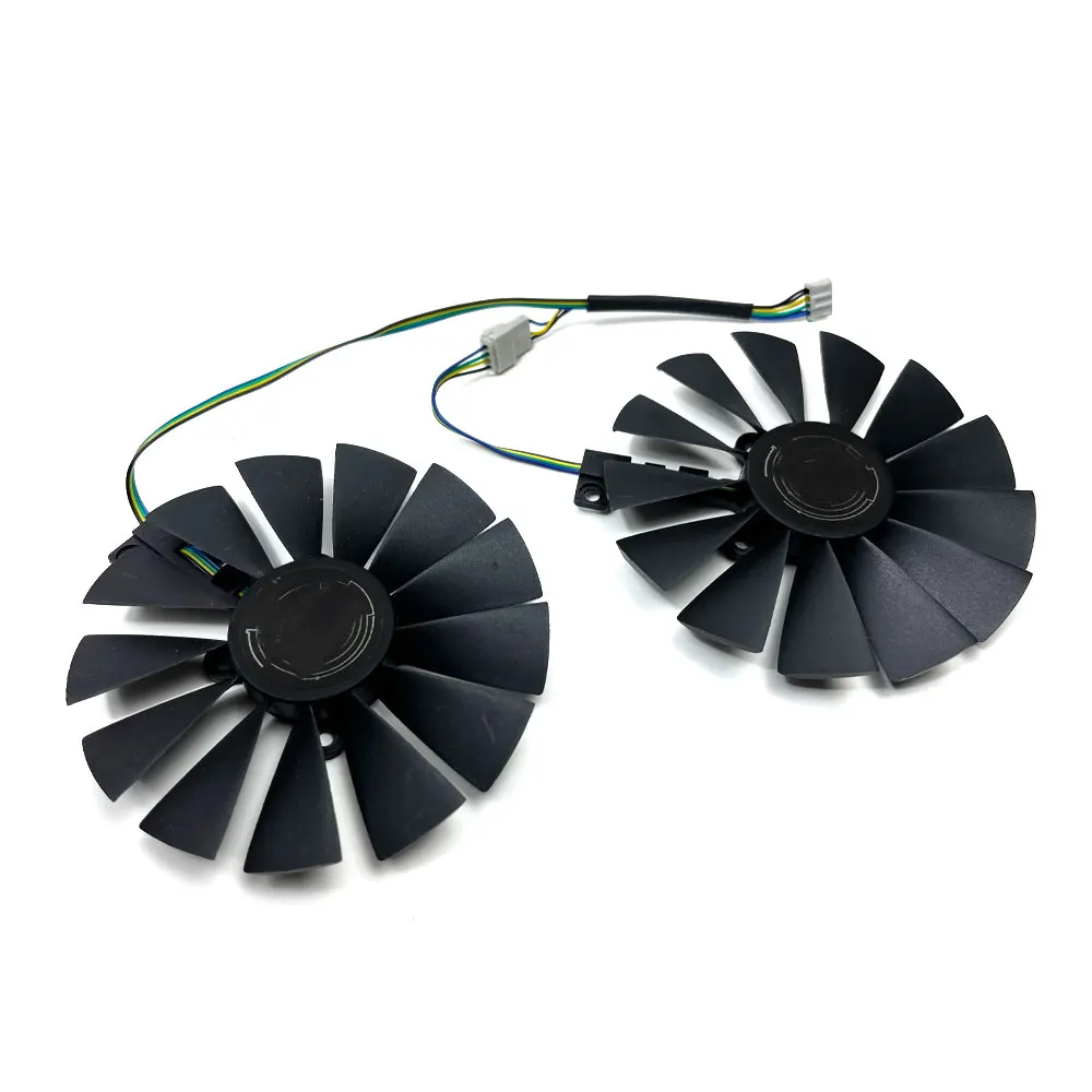 NEW T129215SM FDC10M12S9-C DUAL-RX580 GPU Fan，For ASUS Radeon DUAL-RX590、RX580、RX570、RX470、GTX1050、1050TI Video card cooling fan