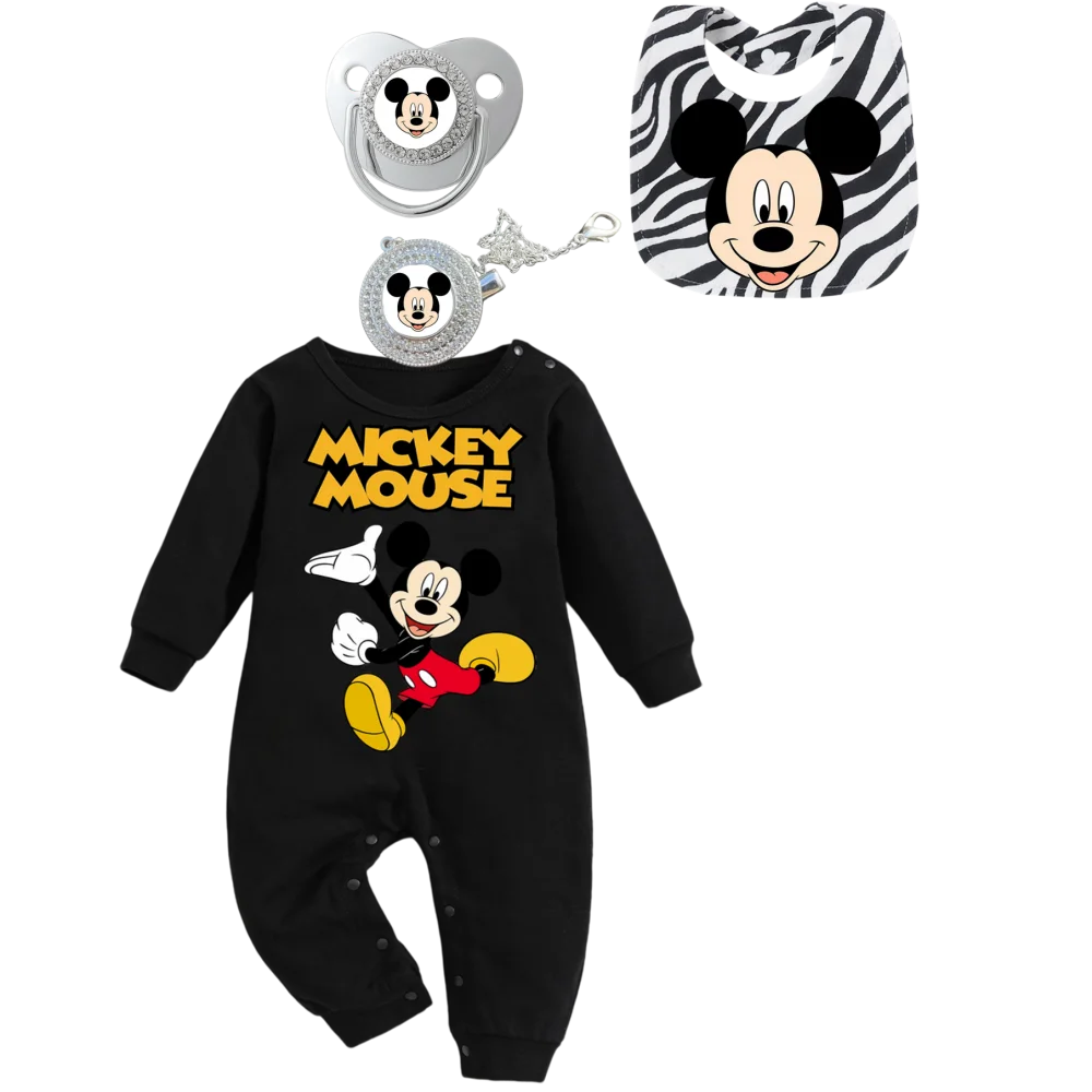 Nowe śliniaki dla niemowląt 4 sztuki chusteczki dla niemowląt smoczki dla niemowląt kombinezony do raczkowania z długim rękawem dla niemowląt ręczniki dla niemowląt odzież dla niemowląt