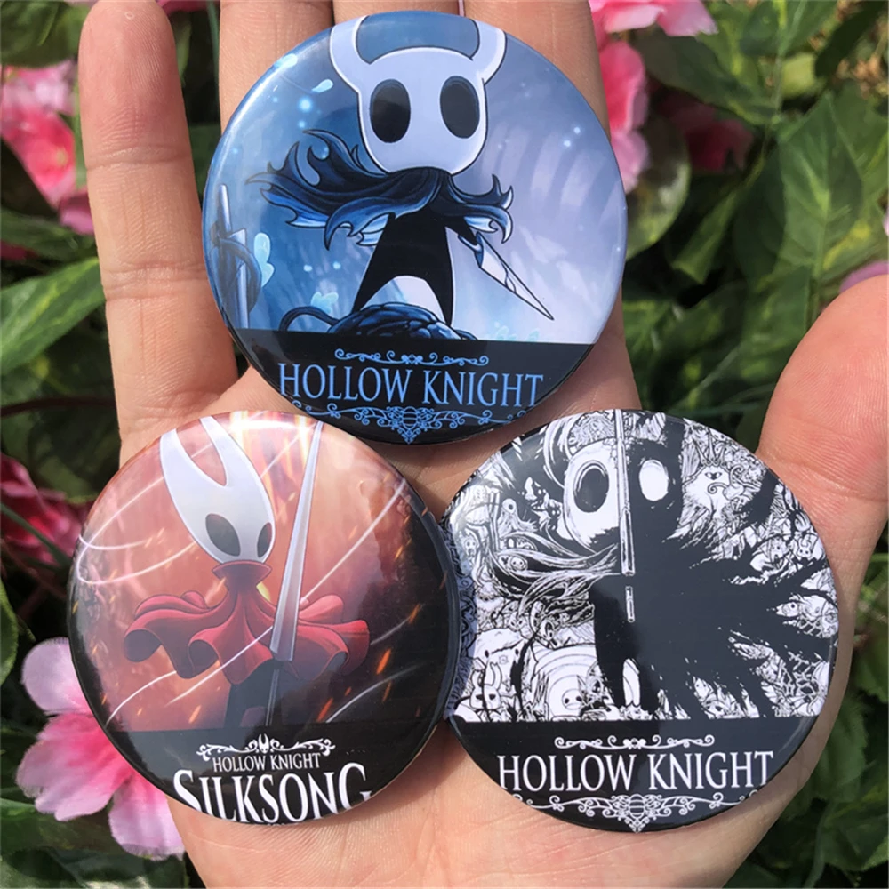 Game The Hollow Knight Cosplay COSTUME Badge Pin SPTE Tinplate Brooch Prop