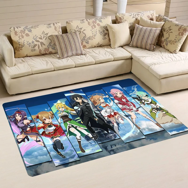 Home Sword Art Online Rug Bath Mat Doormat Entrance Door Room Mats Rugs Carpets Kitchen Carpet Balcony Foot Bathroom House Floor