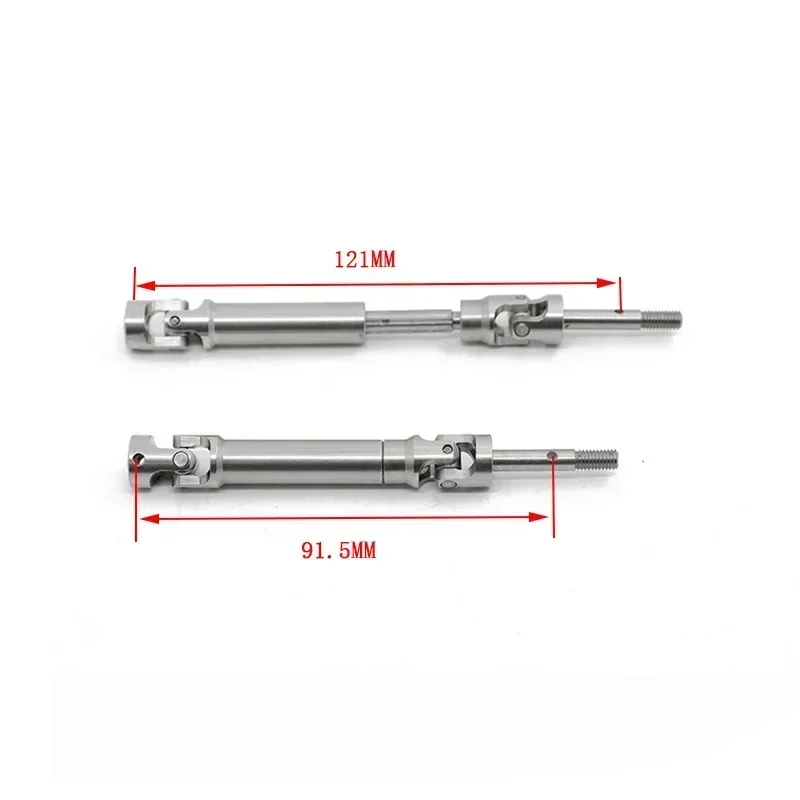 4 Stuks Metalen Rvs Aandrijfas CVD voor 1/10 Trxs Slash Rustler Stampede VXL 4X4 4WD RC Auto Upgrade Onderdelen