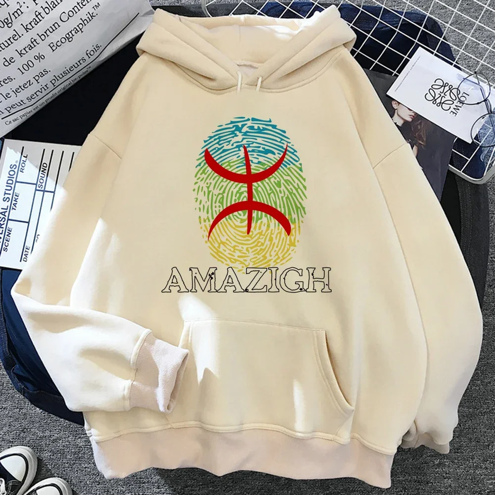 Amazigh Hoodies Male Graphic Harajuku Anime Printed Women Pullover Graphic Manga