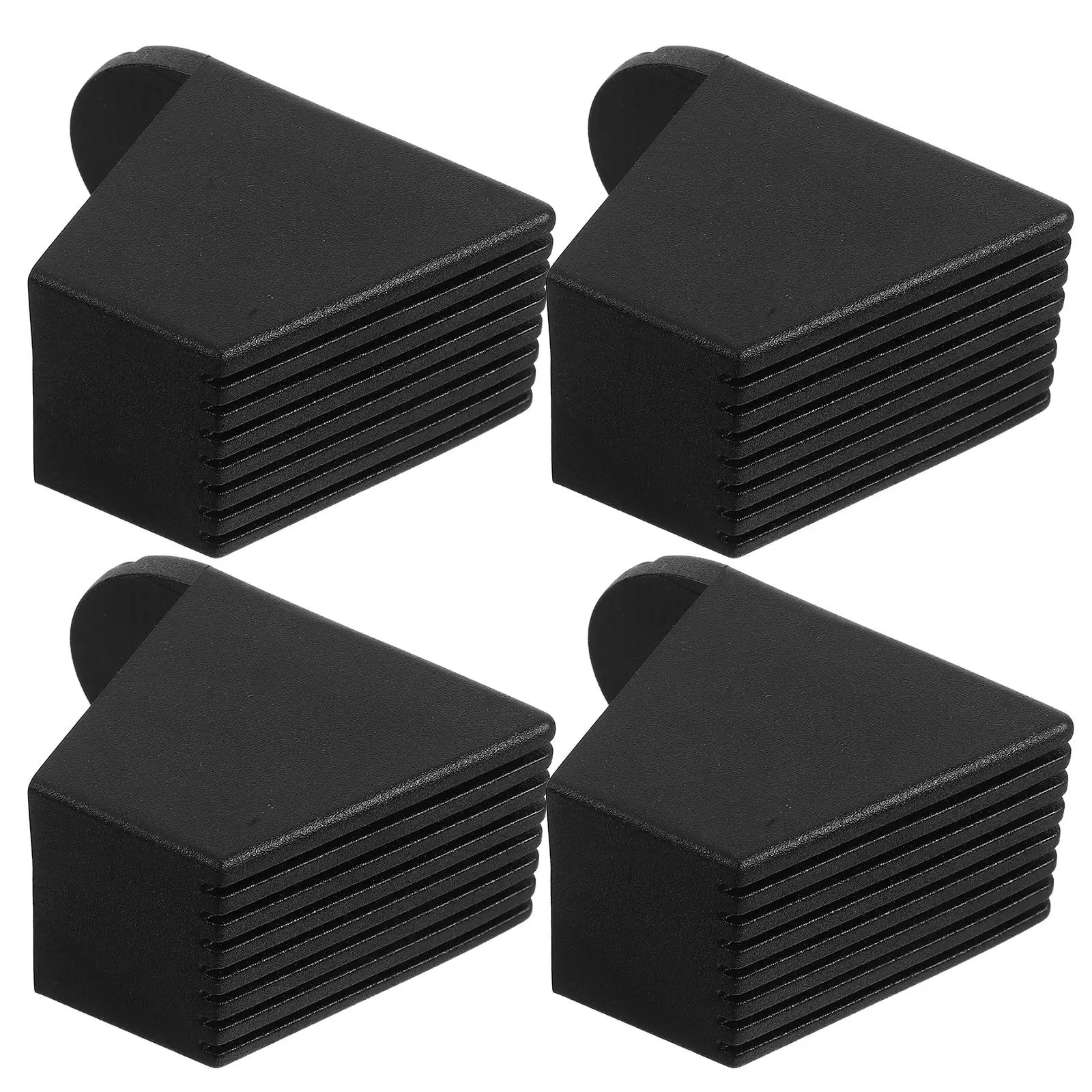 4Pcs Plastic Square Tube End Caps for Gym Equipment Chair Legs Fitness Gear Protection Noise Reduction Easy Install