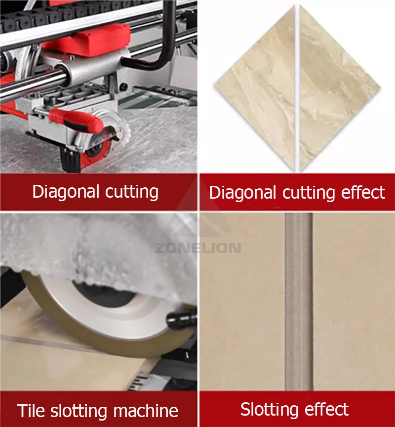 Automatic Cutting Machine Stone Marble Tile Saw Electric Convenient 45 Degree Tile Cutting Machine