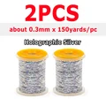 2 Piezas Holo Plateado