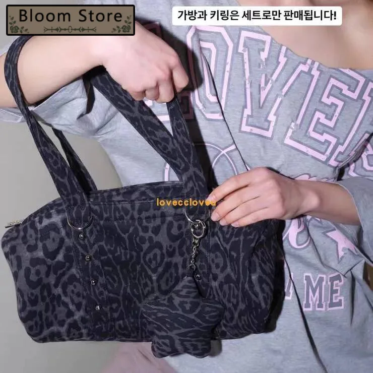 

Bloom Hot Girl Star Leopard Print Y2k Women Retro Fashionable Green Underarm Bag Ladies Vintage Shoulder Bags 2025 New