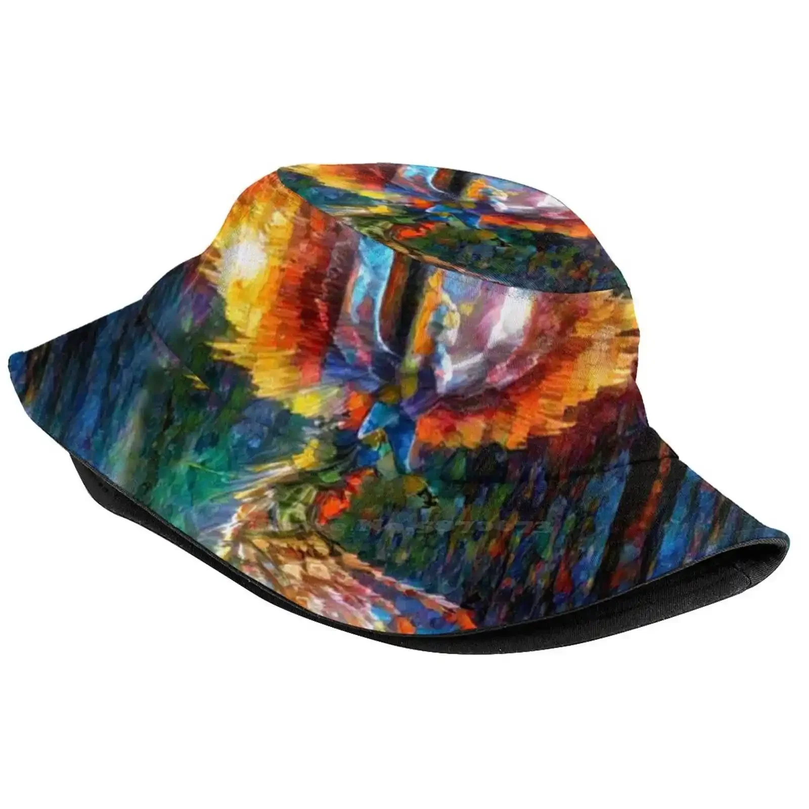 The Rise Of The Phoenix Print Bucket Hats Sun Cap Phoenix Bird Flames Fantasy Mythical Bird Cool Firebird Blaze Eagle Animal