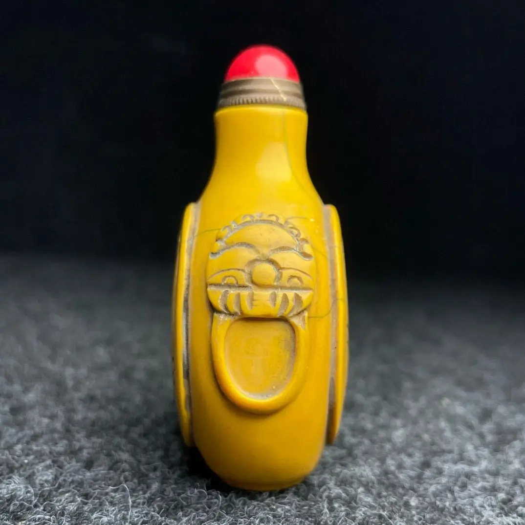 Retro Good luck dragon and phoenix Snuff Bottle mini bottle