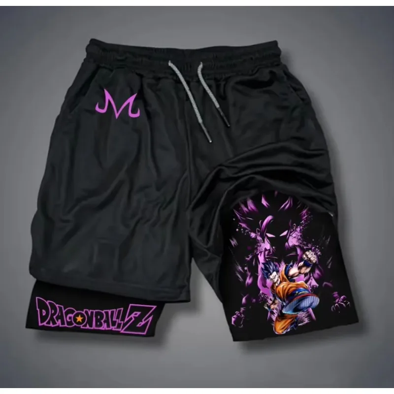 2026 Dragon Ball Printed Double-layered Shorts GOKU American Sporty Comfortable and Fashionable Men's Loose and Breathable Pants view 2
