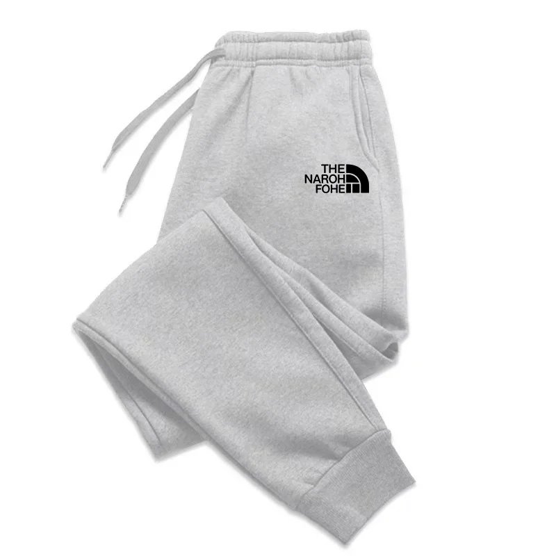 All Season Black Ankle Cuff Sweatpants Unisex Drawstring Elastic Waist Soft Breathable Sports Casual Walking Training Pants