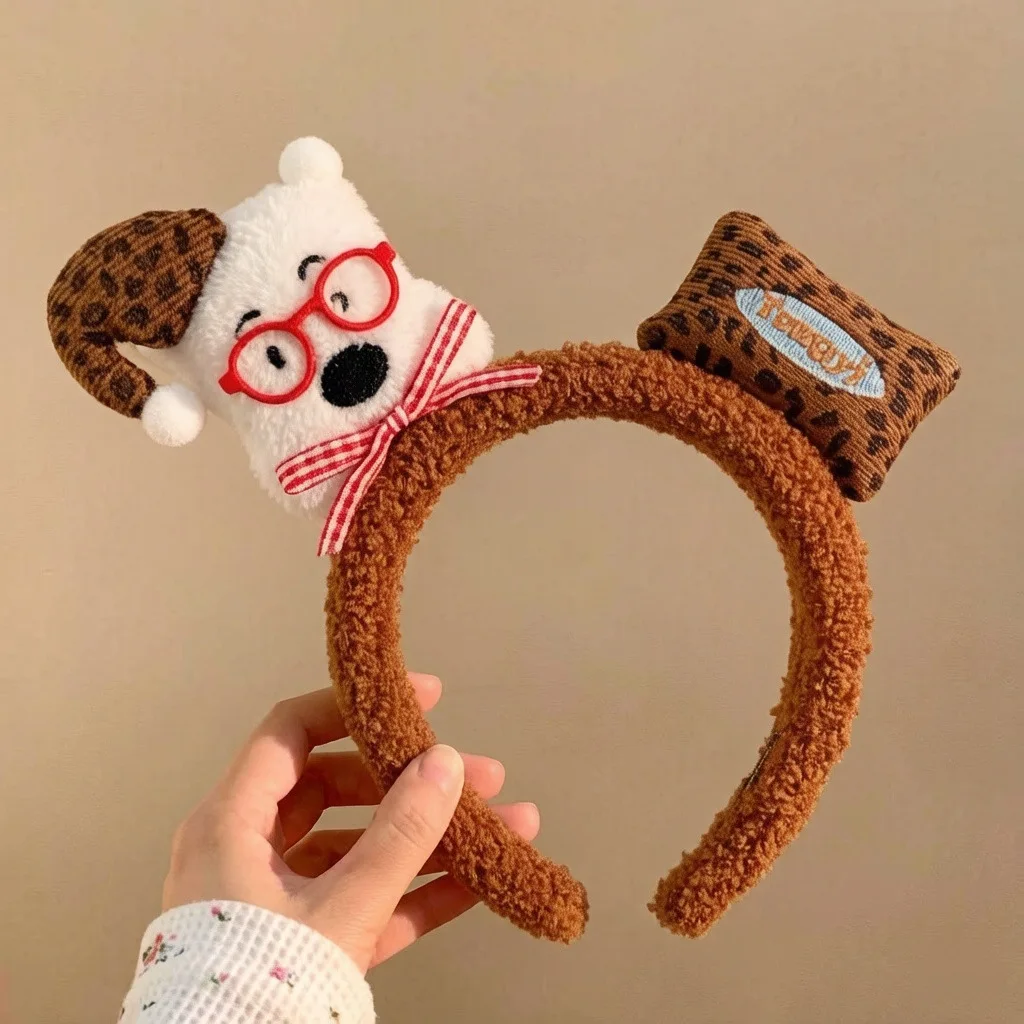 Cute Plush Cartoon Animal Headband for Women and Girls, Soft Hair Hoop for Makeup, Face Washing and Party Costume Accessories