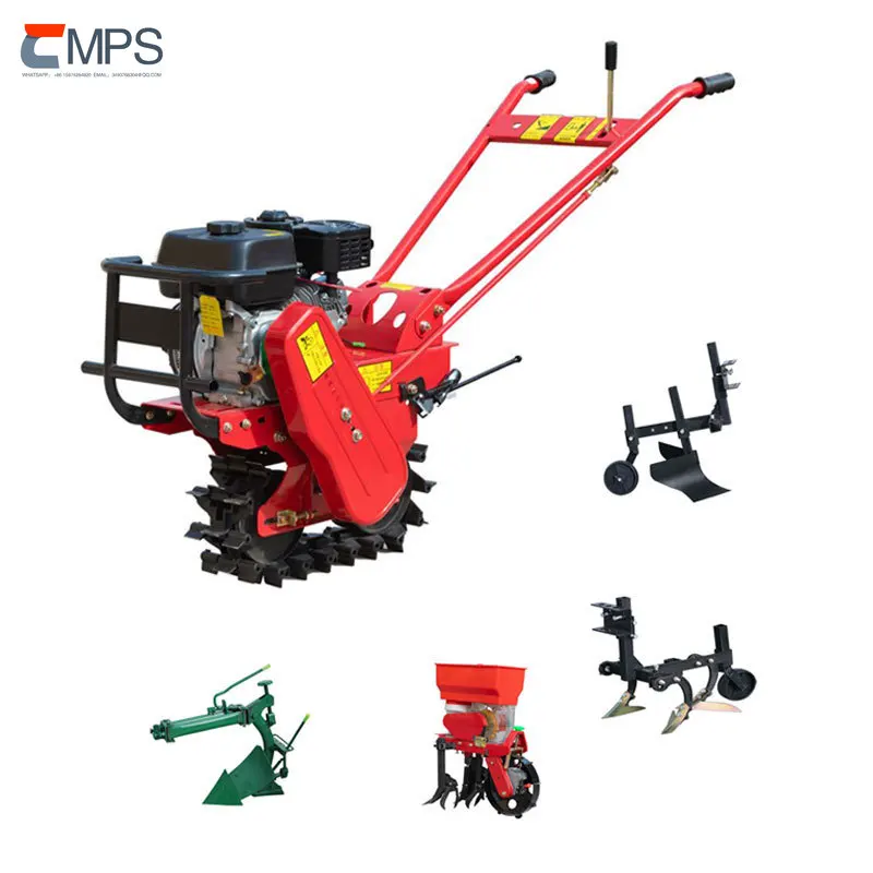 Hot Sales High Productivity 170 Farm Tiller New Condition Micro Power Cultivator High Bearing Furrow Plough Machinery