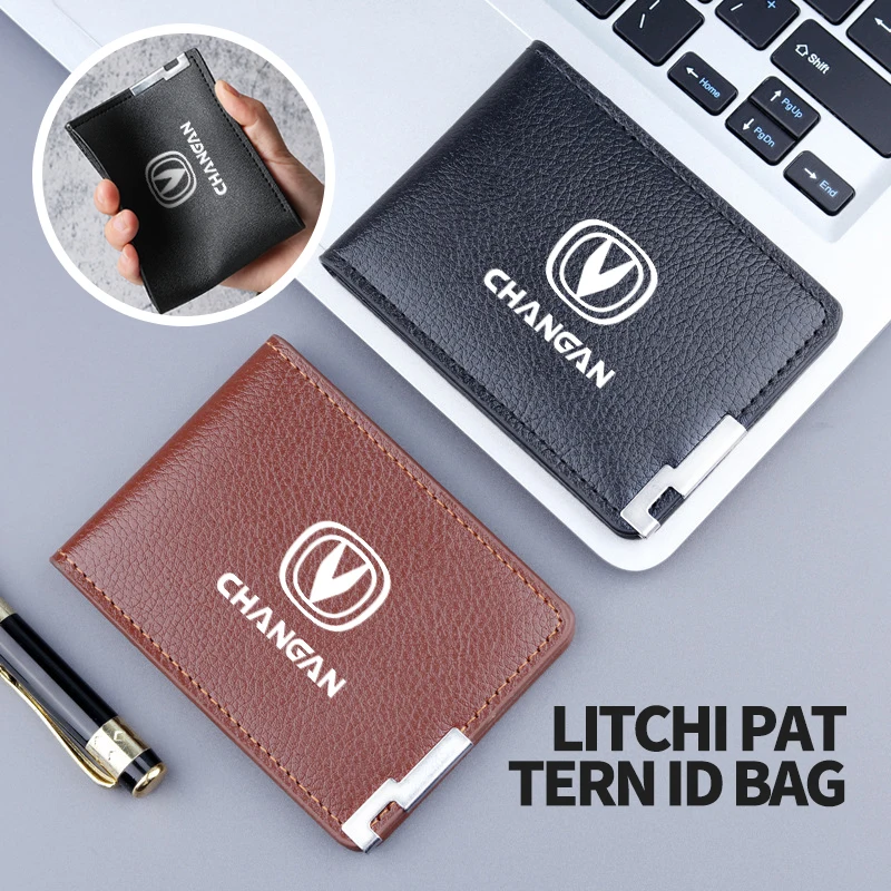 

Leather Coin Credit Card Zipper Wallet Litchi Pattern Purse For Changan CX70 CS35 Alsvin CS75 Hunter CS95 CS55 Star RAETON