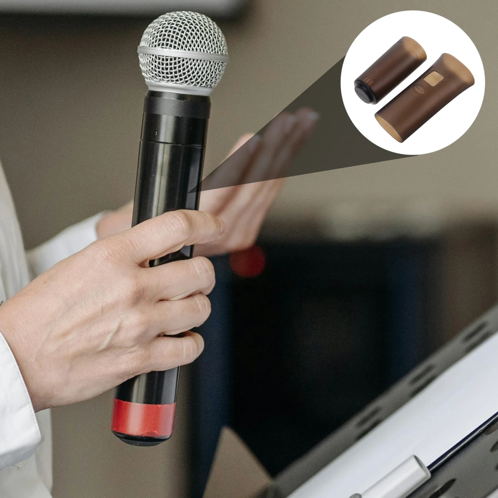 

Handheld Microphone Cover Silicone Non-Slip Full Protection For Ktv Party Stage Durable Mic Accessories Shockproof Rings