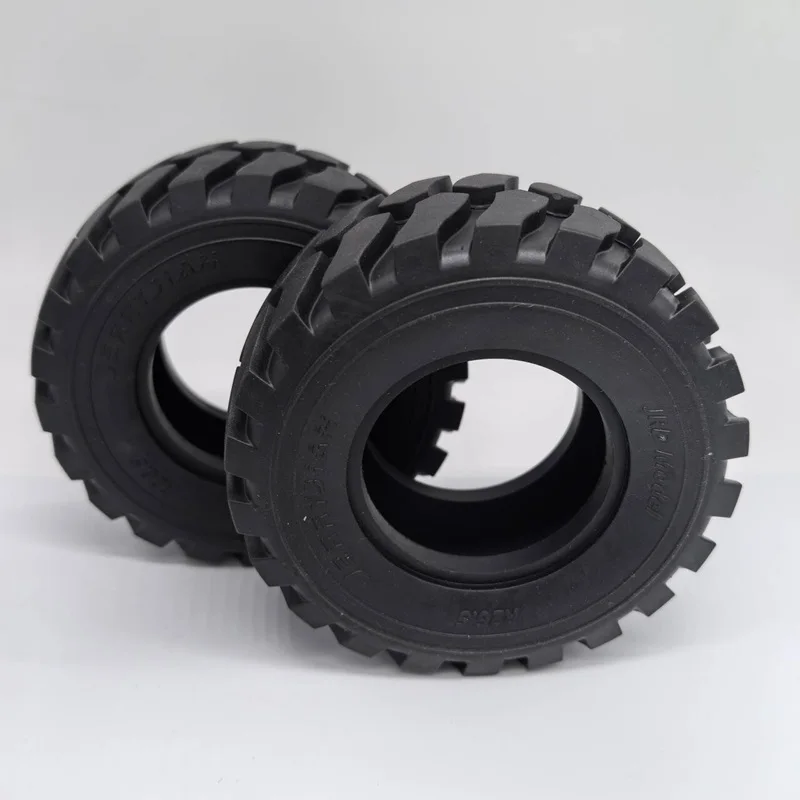 NOOXION 1 Pair Diameter 45MM Height Wheel Rubber Tyres 110Mm for Remote  Control Toys 1:15 Hydraulic Loader RC Car Accessories