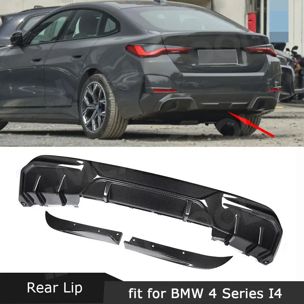 

Задний бампер, диффузор, боковые разветвители, канавки для BMW 4 серии I4 Electric Sedan M50 eDrive40, тюнинг 2021+, запасная часть