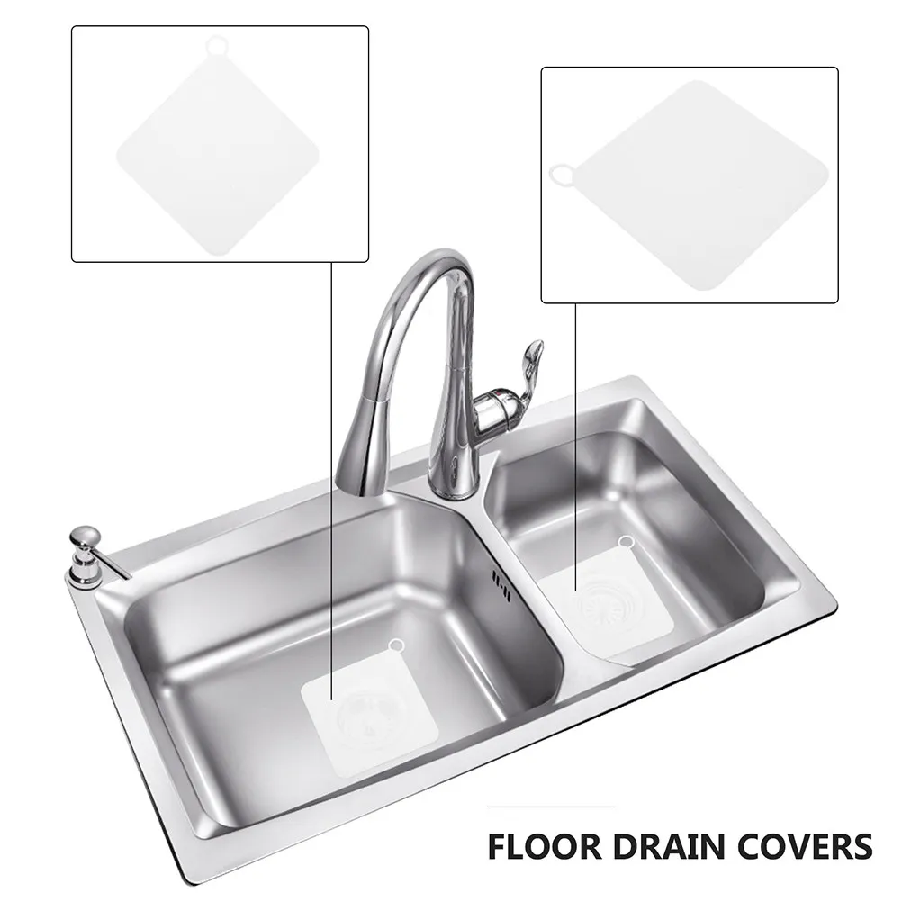 

2 шт. Премиальные силиконовые заглушки для слива, фильтр для напольного слива, защита от засоров для туалета, канализации, кухни, ванной комнаты, фильтрующая крышка для канализации