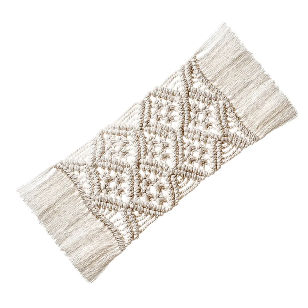 

Белая термостойкая нескользящая плетеная подставка для стола, декоративный коврик для посуды, набор подставок под тарелки и миски