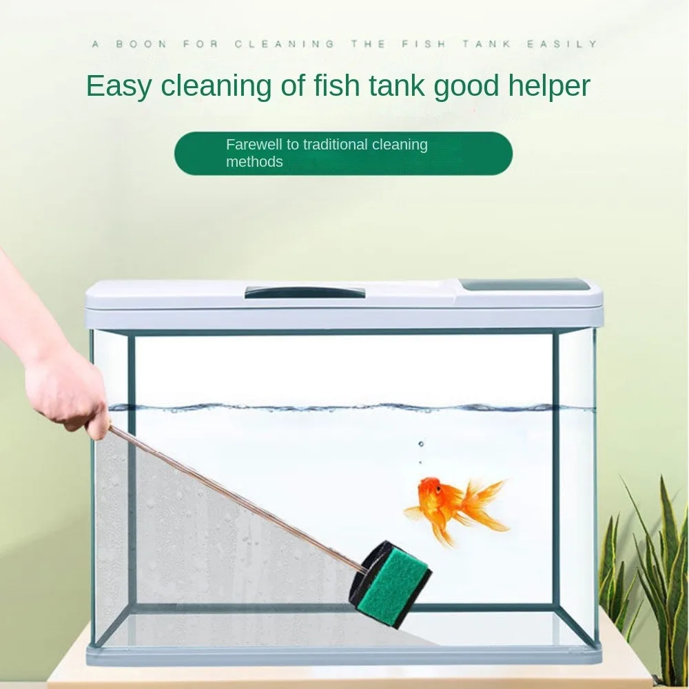 Tools Aquarium Fish Tank Cleaning Brushes Sponge Accessories High Quality Window Algae Scraper Long Handle Wiping