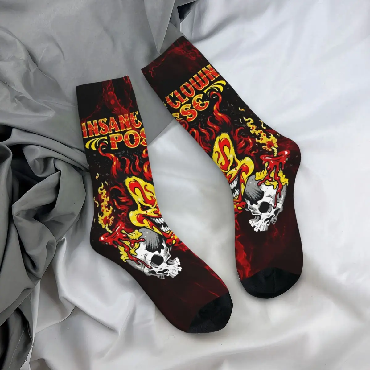 Calcetines terroríficos para hombre, estilo callejero, Retro, Harajuku, payaso loco, Posse, novedad, informal