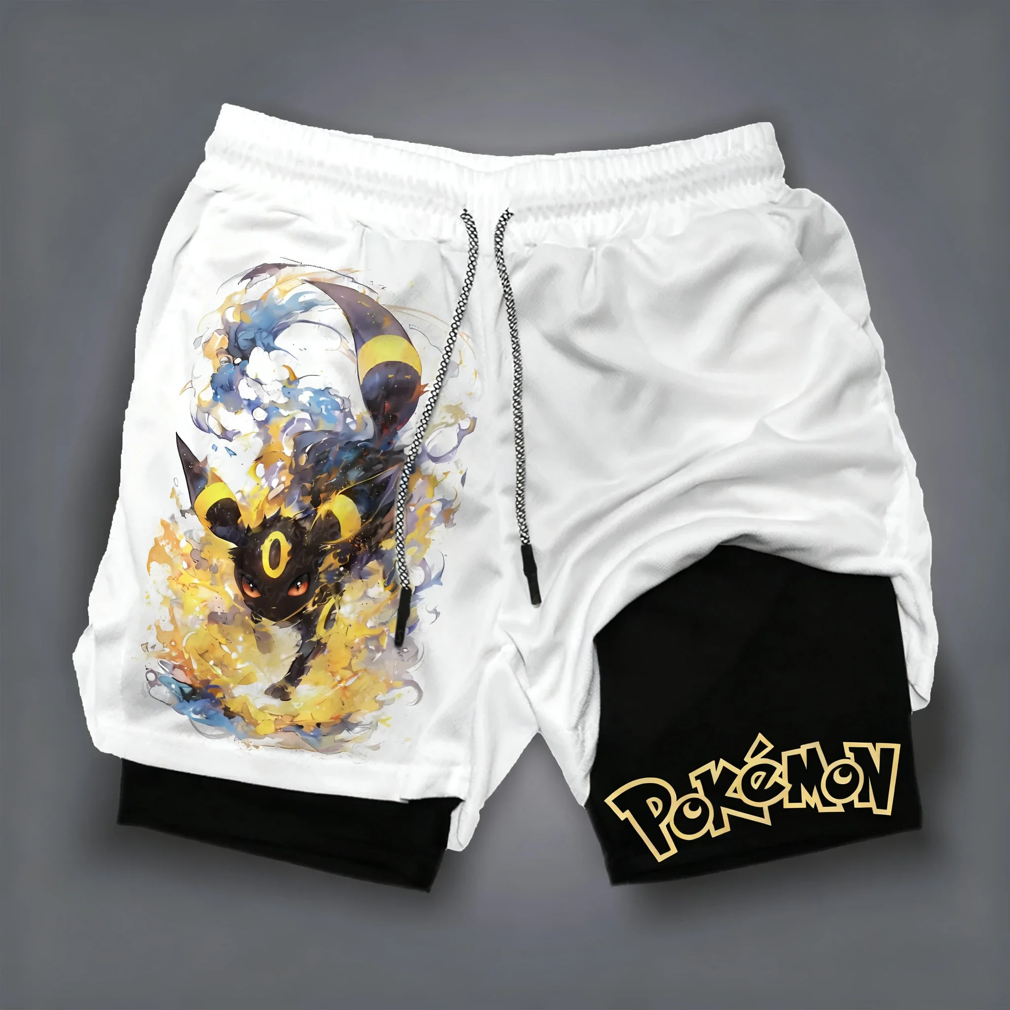 shorts-esportivos-2-em-1-pokemon-anime-branco-dupla-camada-2026-unissex-verao-novo-para-corrida-basquete-respiravel-secagem-rapida