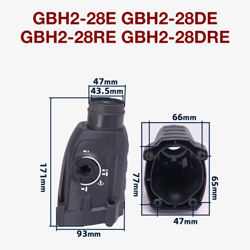 Cabeça de Martelo Case para Bosch Gbh2-28e re Dre Dfv 2-28de Martelo Cabeça Case Frontal Habitação Acessórios Substituição Gbh228