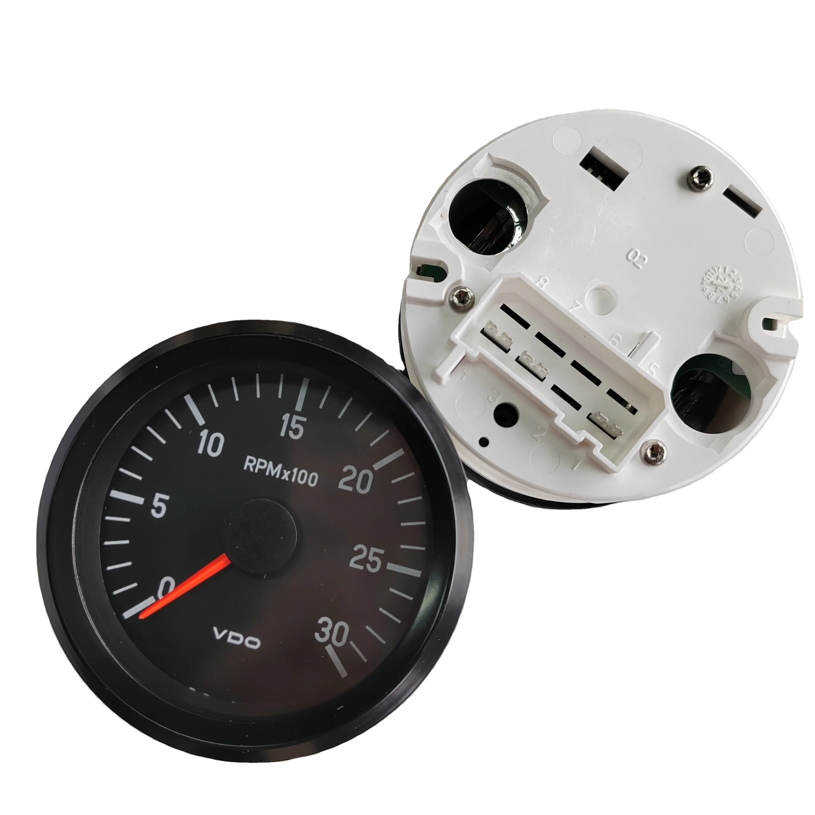 TLF Genuine VDO Tachometer 333 045 001X Cockpit International Tachometer 3.000 RPM 80mm 24V 333045001