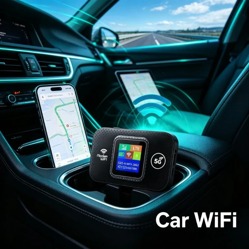 Portable 4G WiFi Modem Router EU Plug 300Mbps External Antenna SIM Slot For Home Office Travel Working
