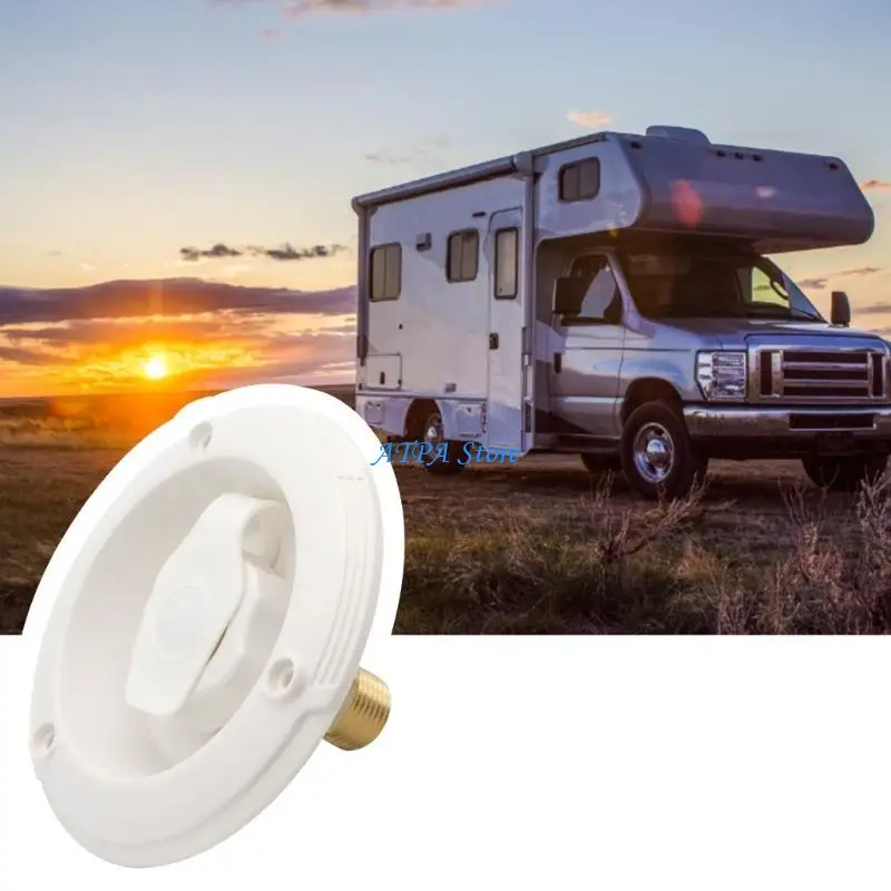 

U13C Campers Water Filler Neck Large Diameter Brass ABS Leakproof Quick Installation