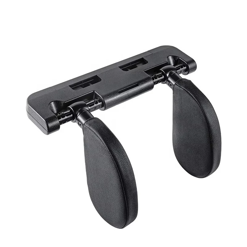 Leather Cover Adult Children Travel Sleep Pillow Convex Shape Memory Sponge Pillow Car Seat Headrest Positioner ABS  PVC