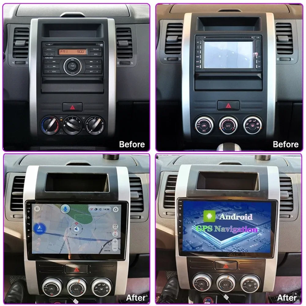 Car GPS Navigation For NISSAN X-TRAIL 2008-2012 Radio Audio Video Multimedia With Wifi 4G AHD DSP Bluetooth