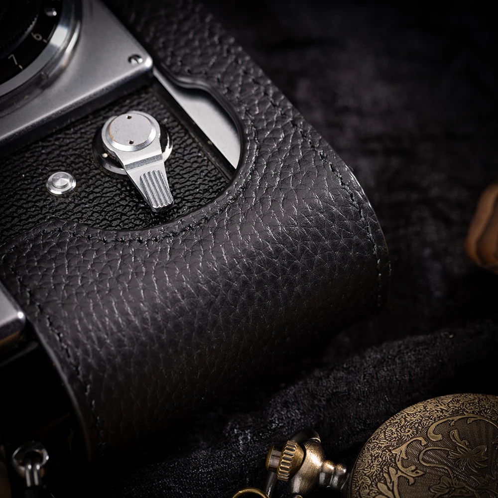 Untuk Nikon F S3 Casing Kulit Asli Setengah Casing F Setengah Tas F Tas Kamera Buatan Tangan Casing Pelindung Retro S3