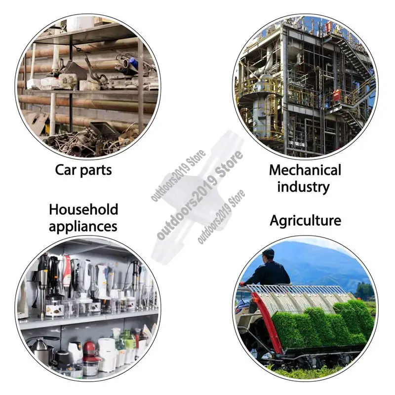 

8 шт. 1/4 дюйма обратный клапан 6 мм PVDF односторонний клапан линейный обратный клапан обратный клапан для топливного газа жидкого воздуха-ABHG