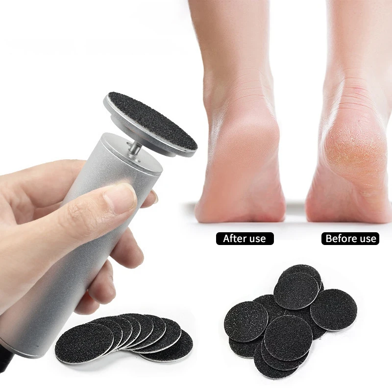 60pcs Replaceable Sandpaper Disc Cuticle Callus Remove Tool For Electric Foot File Callus Hard Remove Dead Skin Pedicure Tool