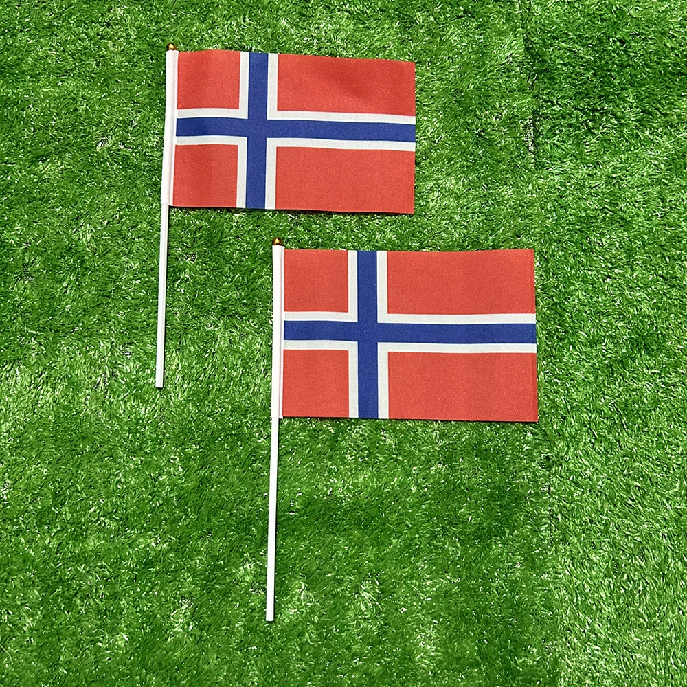 Banderas SKY ondeadas a mano de Noruega para decoración - imagen 5
