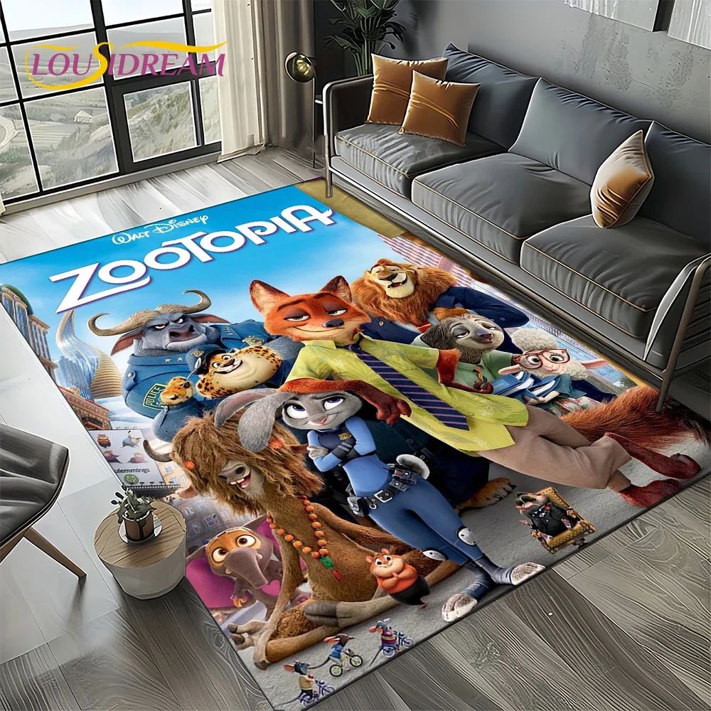 Zootopia 27 Style Cartoon Animal Judy Carpet Rug for Bedroom Living Room Home Sofa Decoration,kids Large Decor Floor Mat Gift 3D