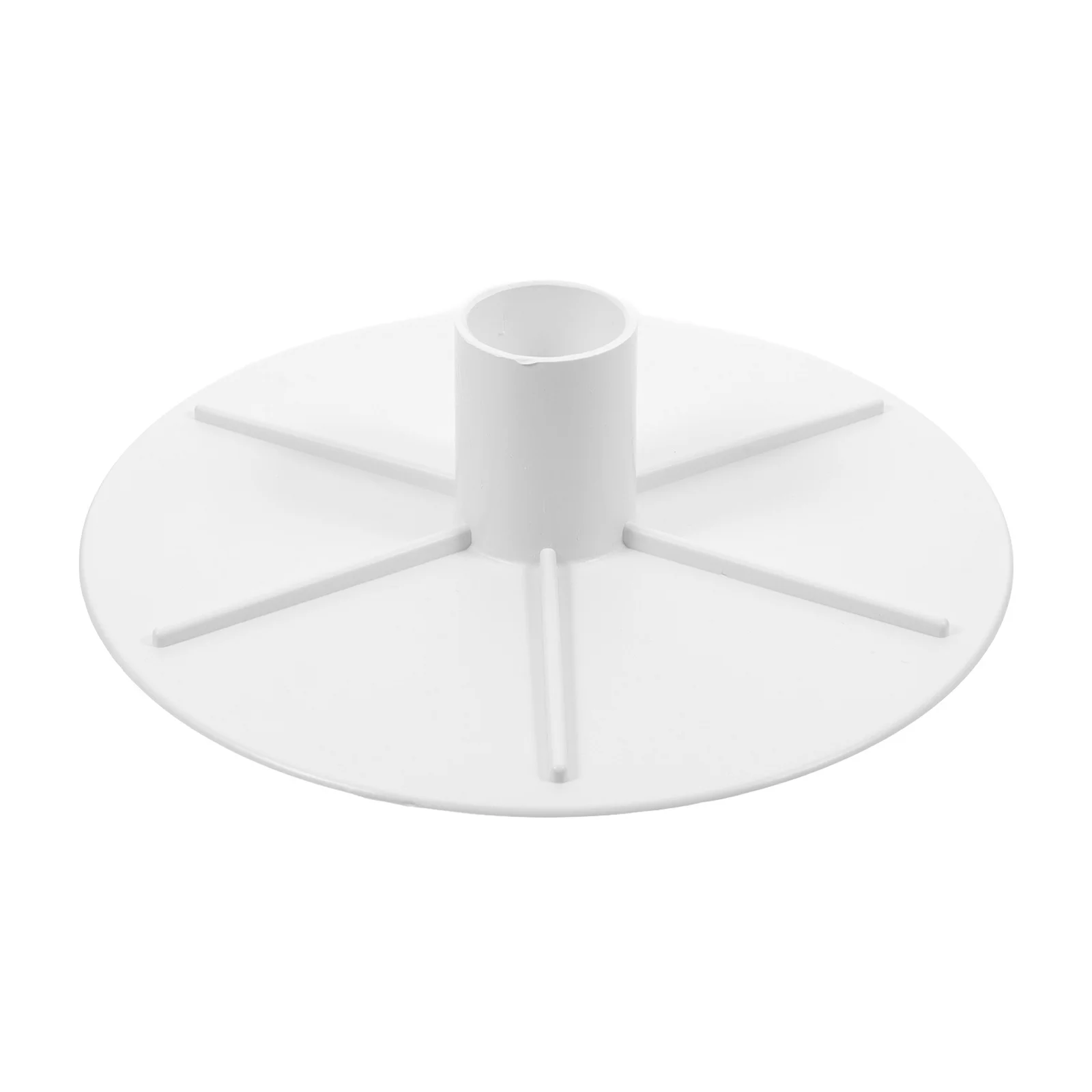 لوحة غطاء مقشدة حمام السباحة، مادة ABS مناسبة تمامًا، تصميم أبيض أنيق ومتين، سهل التركيب، محول مكنسة مقشدة