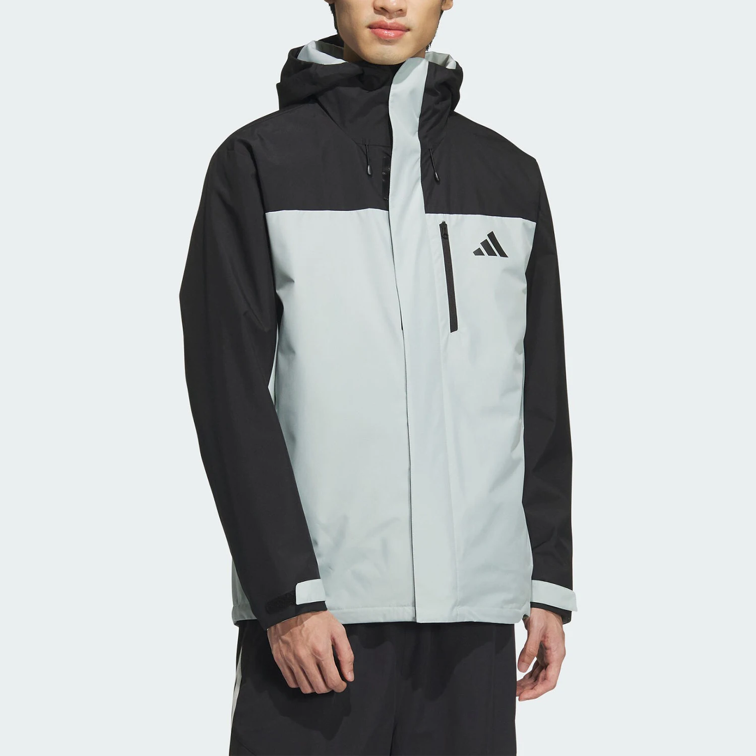 Adidas genuine new men's and women's three in one fleece hooded jacket JW1650