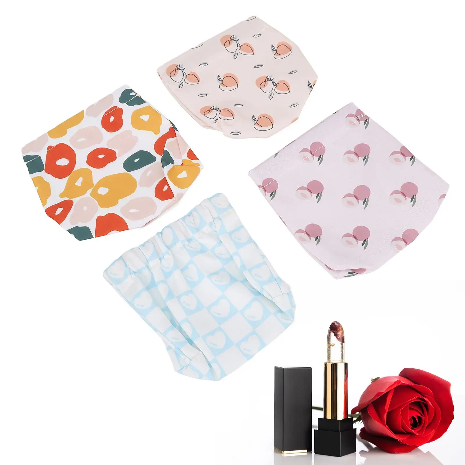 Portable Floral Cosmetic Bag Mini Oxford Cloth Pouch for Lipstick & Earphones - Travel Friendly Storage